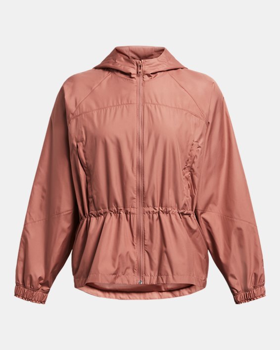 UA Vanish Elite Extragroße Jacke aus Webstoff mit durchgehendem Zip, Pink, pdpMainDesktop image number 3